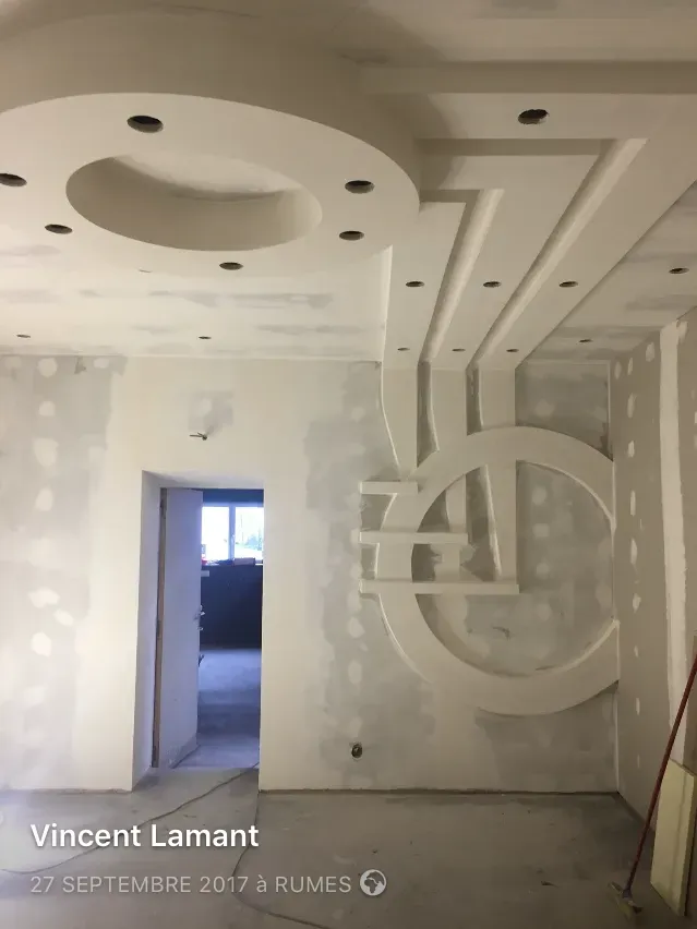 Vincent Lamant - chantier plafond avant 1